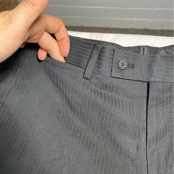 New w/ Tags J. Ferrar $70 Dress Pants Pinstripe Black Men’s Dark Charcoal Stripe - Picture 8 of 16